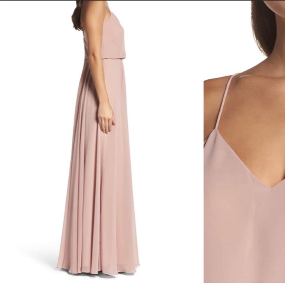 Jenny Yoo Inesse bridesmaid dress whipped apricot